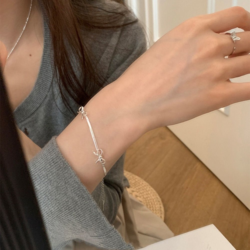 リボンモチーフブレスレット|オフィスカジュアル レディース 通販【ミレジェネ】