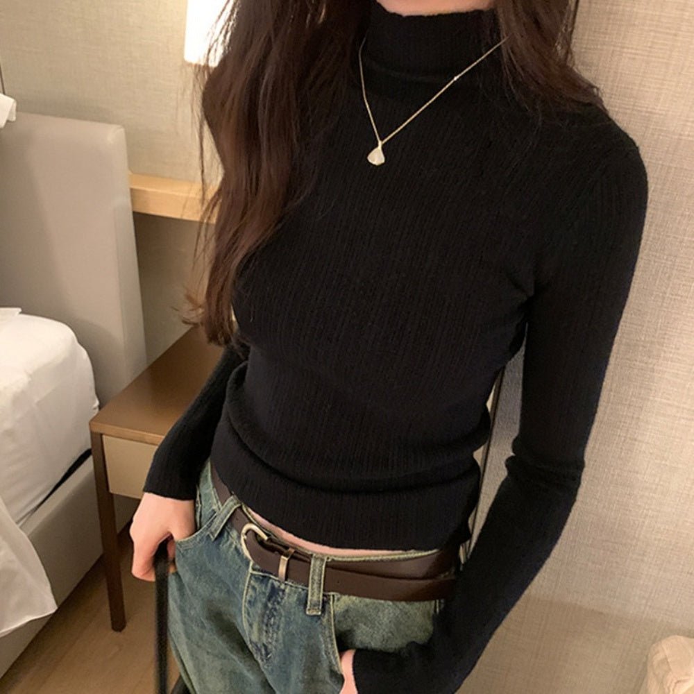 タートル無地ニット|オフィスカジュアル レディース 通販 Millennial Generation【ミレジェネ】