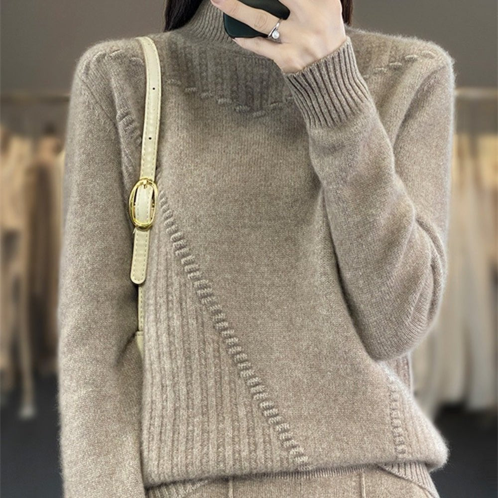 ハイネックニットセーター|オフィスカジュアル レディース 通販 Millennial Generation【ミレジェネ】