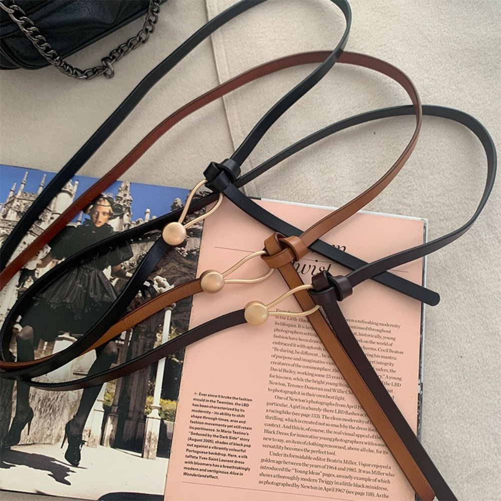 ナローノットベルト|オフィスカジュアル レディース 通販【ミレジェネ】