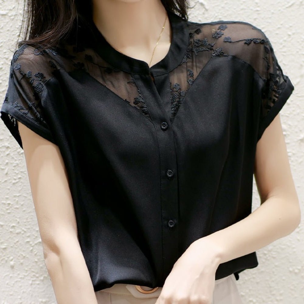 キーカラーレーストップス|オフィスカジュアル レディース 通販【ミレジェネ】