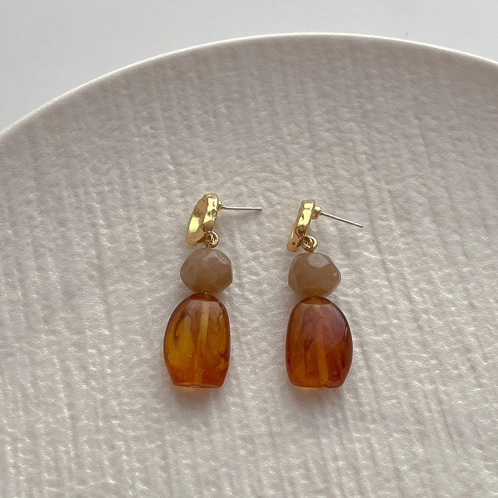 ニュアンスストーン風ピアス|オフィスカジュアル レディース 通販【ミレジェネ】