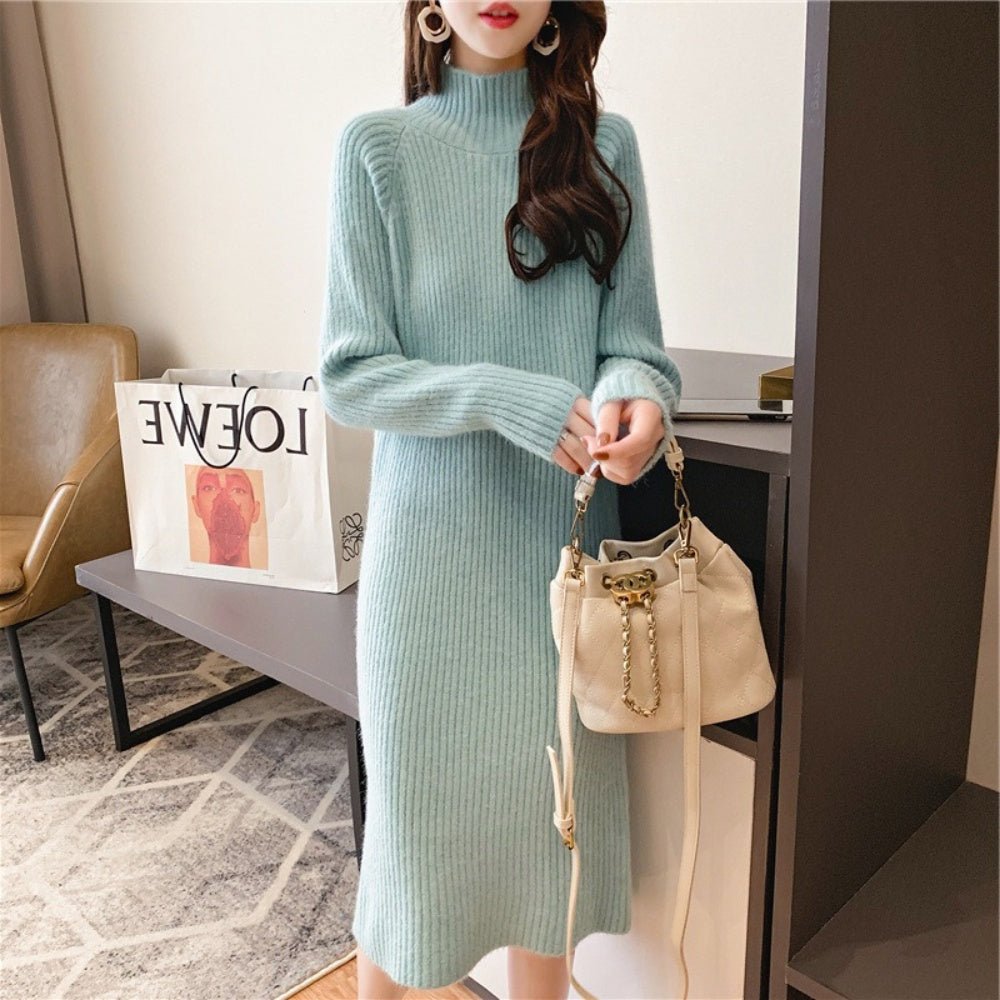 ハイネックニットワンピース|オフィスカジュアル レディース 通販【ミレジェネ】