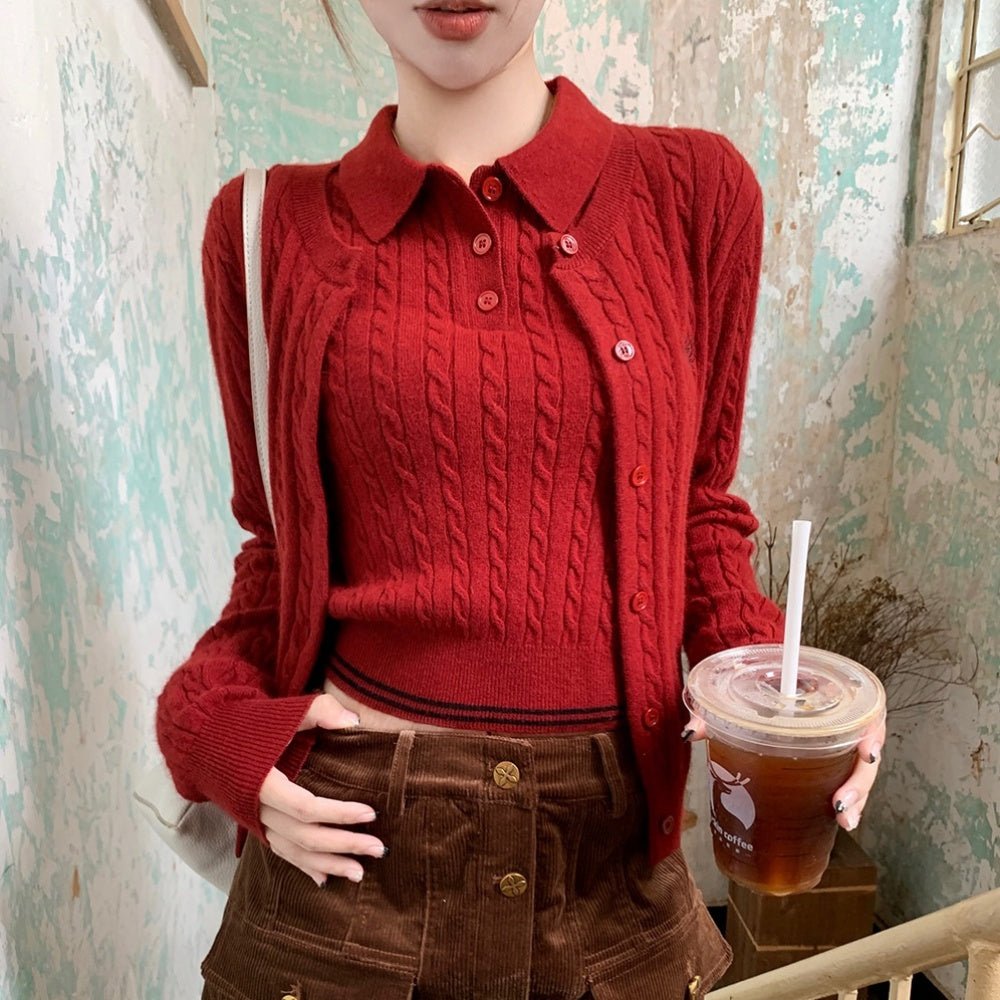ケーブルニットポロ|オフィスカジュアル レディース 通販【ミレジェネ】