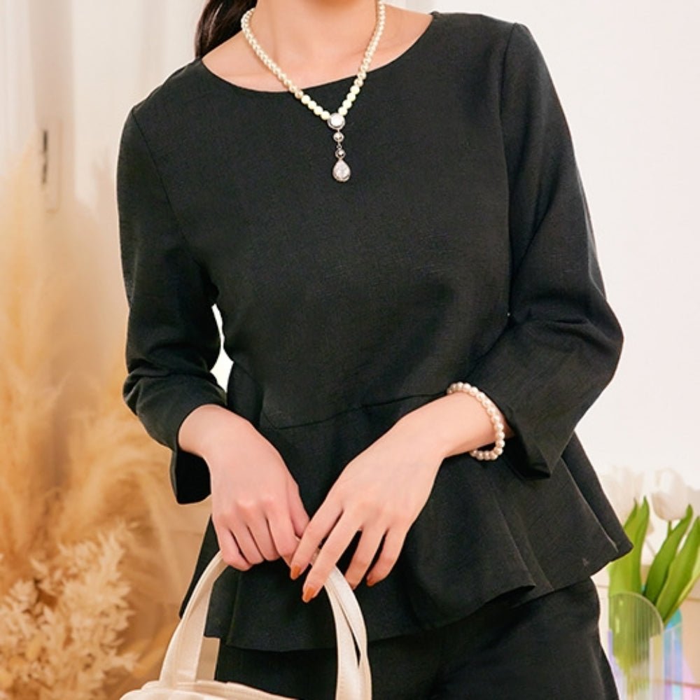 ペプラムセットアップ|オフィスカジュアル レディース 通販【ミレジェネ】