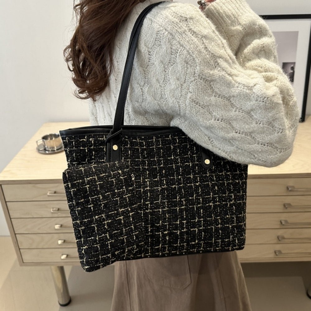 ツイードビッグトートバッグ|オフィスカジュアル レディース 通販【ミレジェネ】