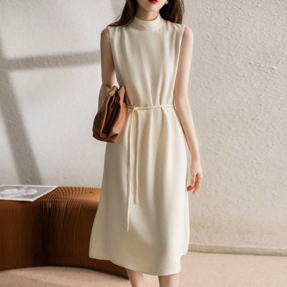 ハイネックノースリーブワンピース|オフィスカジュアル レディース 通販【ミレジェネ】