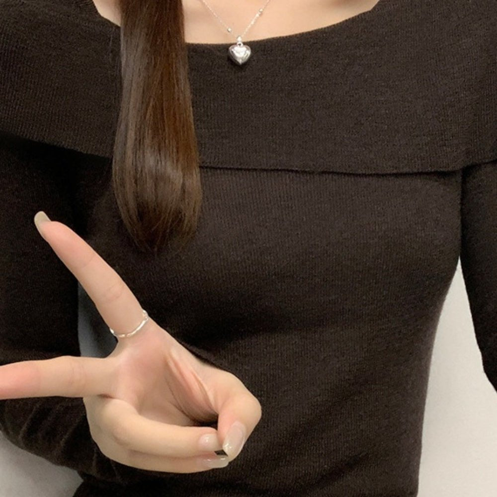 オフショル風ニット|オフィスカジュアル レディース 通販 Millennial Generation【ミレジェネ】