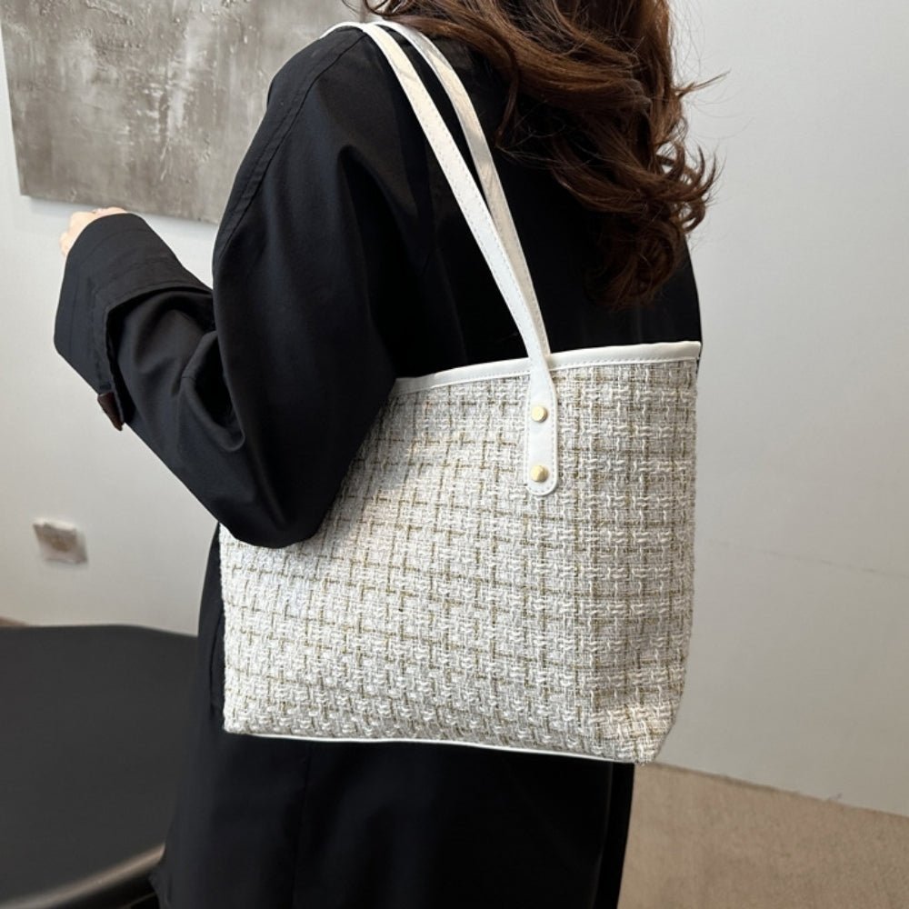 ツイードビッグトートバッグ|オフィスカジュアル レディース 通販【ミレジェネ】