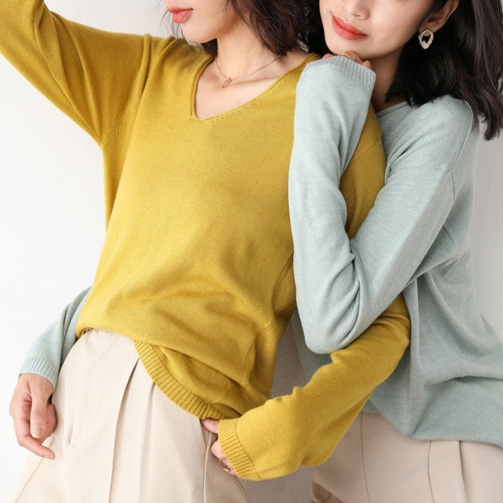 カシミヤ タッチネックセーター|オフィスカジュアル レディース 通販【ミレジェネ】