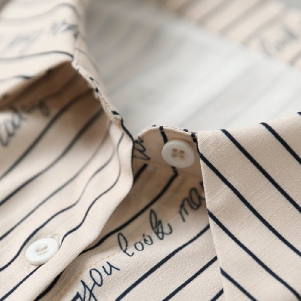 英字プリントシャツワンピース|オフィスカジュアル レディース 通販【ミレジェネ】