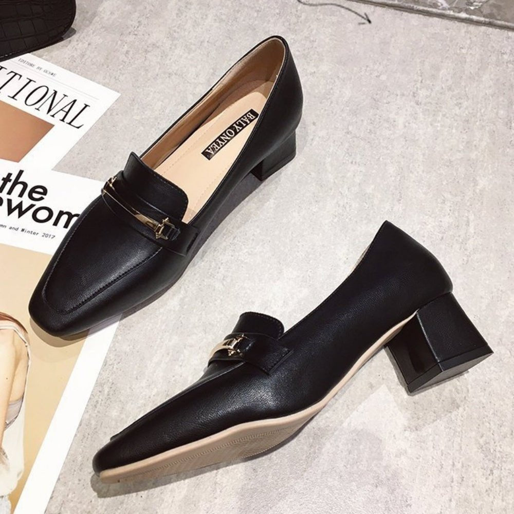 ビットヒールローファ|オフィスカジュアル レディース 通販【ミレジェネ】