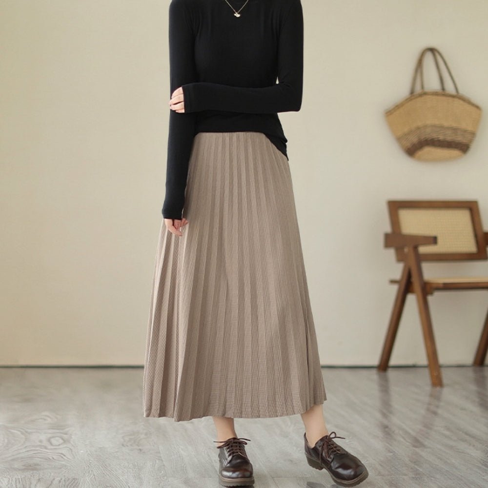ロングプリーツスカート|オフィスカジュアル レディース 通販【ミレジェネ】