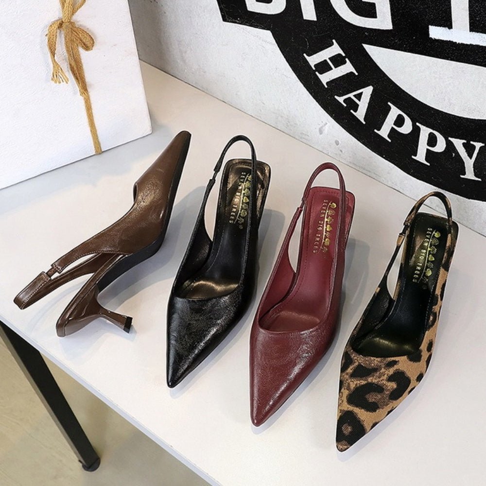 ポインテッドスリングバックパンプス|オフィスカジュアル レディース 通販【ミレジェネ】