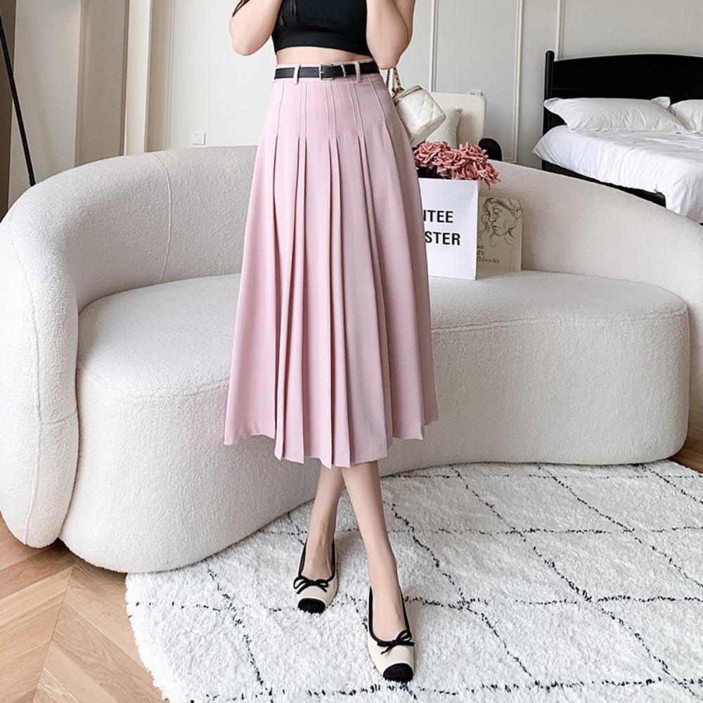 プリーツロングスカート|オフィスカジュアル レディース 通販【ミレジェネ】