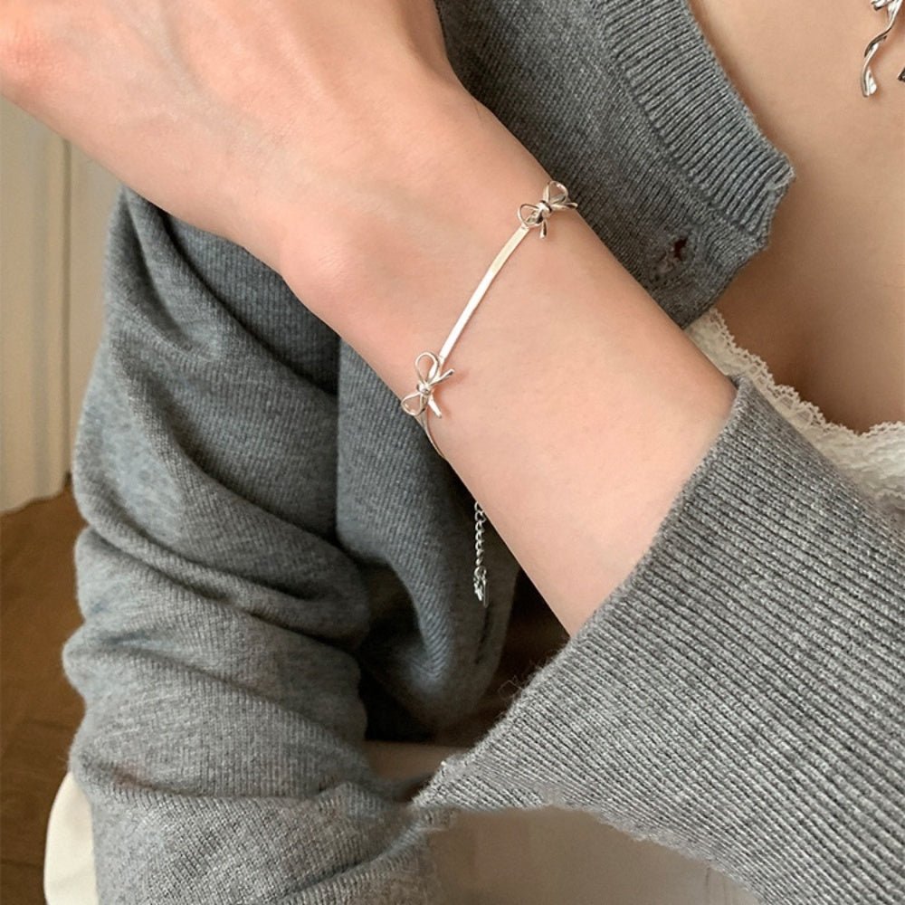 リボンモチーフブレスレット|オフィスカジュアル レディース 通販【ミレジェネ】