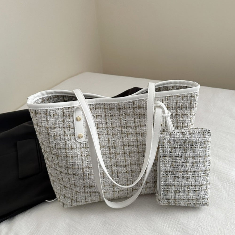 ツイードビッグトートバッグ|オフィスカジュアル レディース 通販【ミレジェネ】