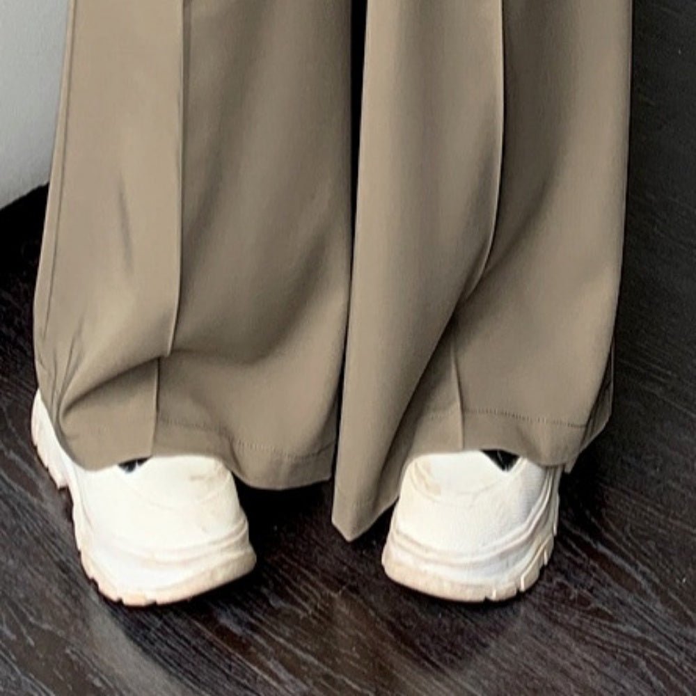 ラップ風ハイウエストスラックスパンツ|オフィスカジュアル レディース 通販【ミレジェネ】