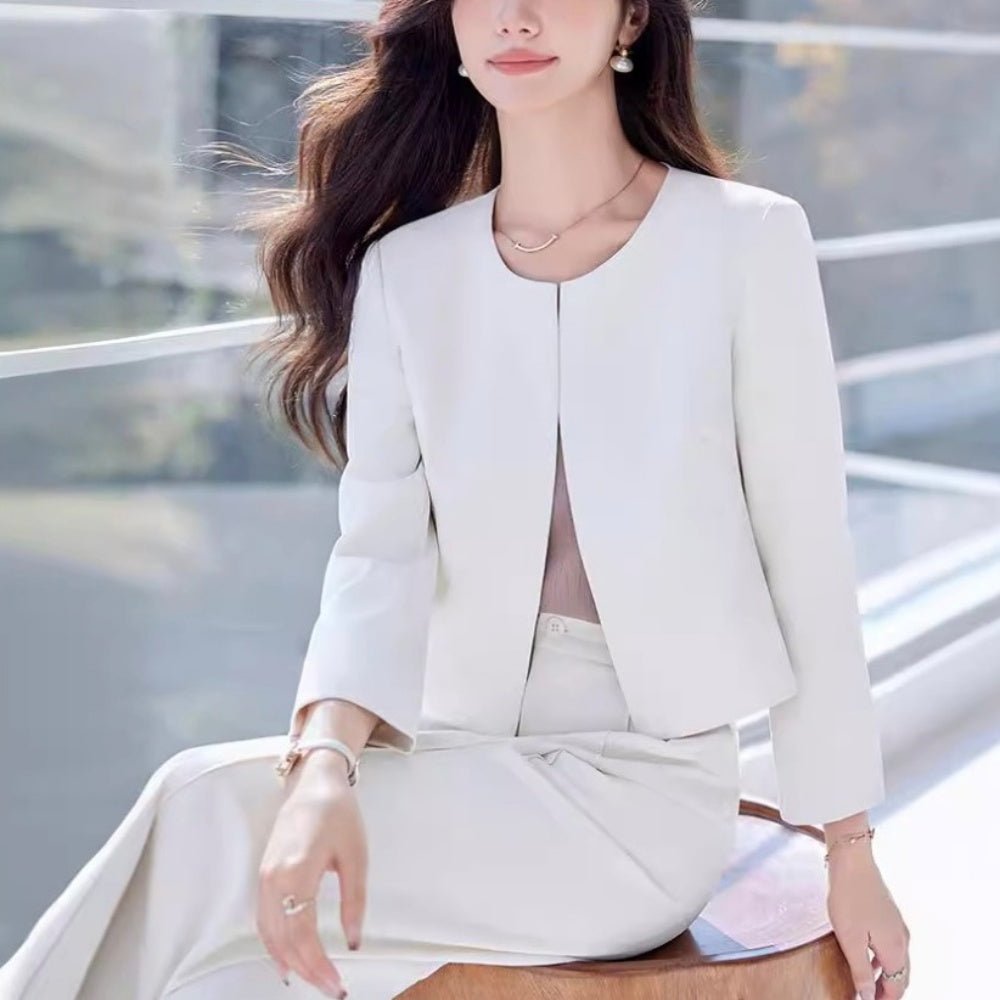 ノーカラージャケットセットアップ|オフィスカジュアル レディース 通販 Millennial Generation【ミレジェネ】