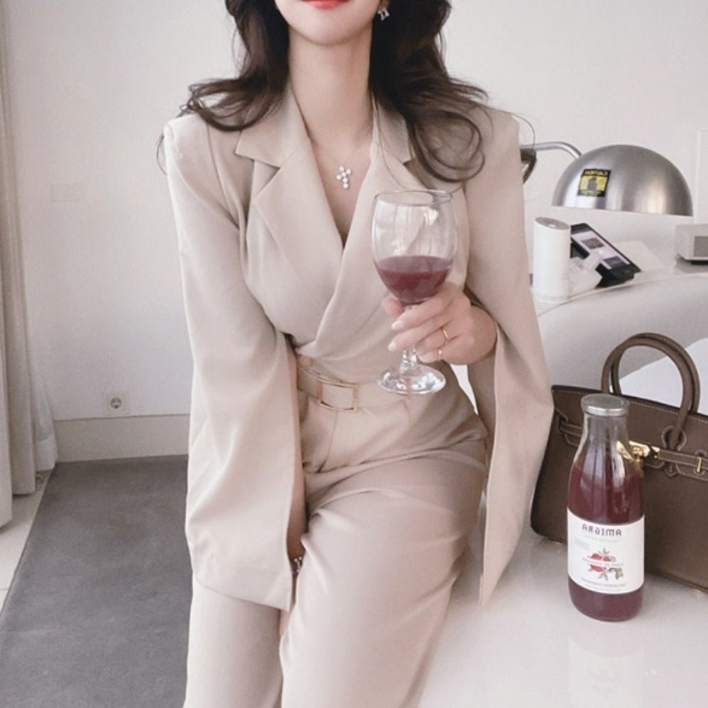 スリットスリーブオールインワン|オフィスカジュアル レディース 通販【ミレジェネ】