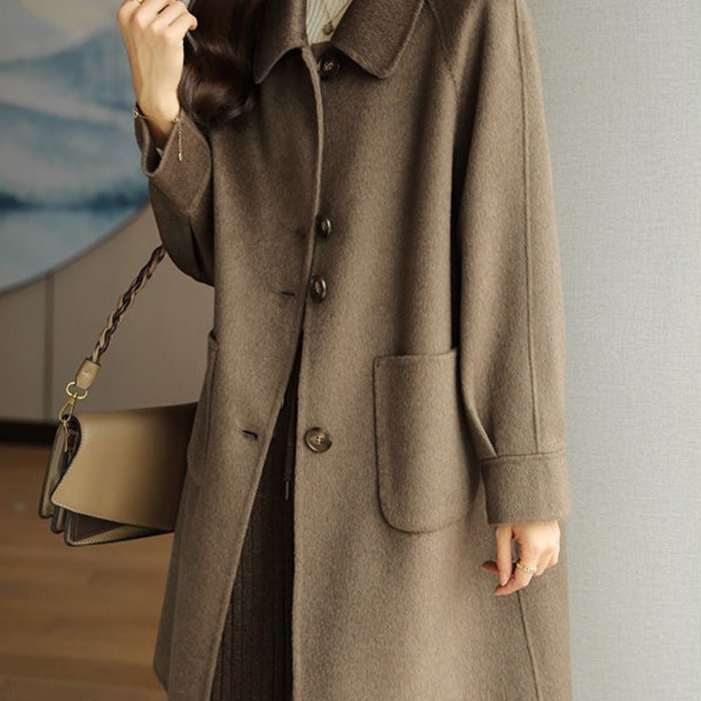 デザイン配置ボタンステンカラーコート|オフィスカジュアル レディース 通販【ミレジェネ】