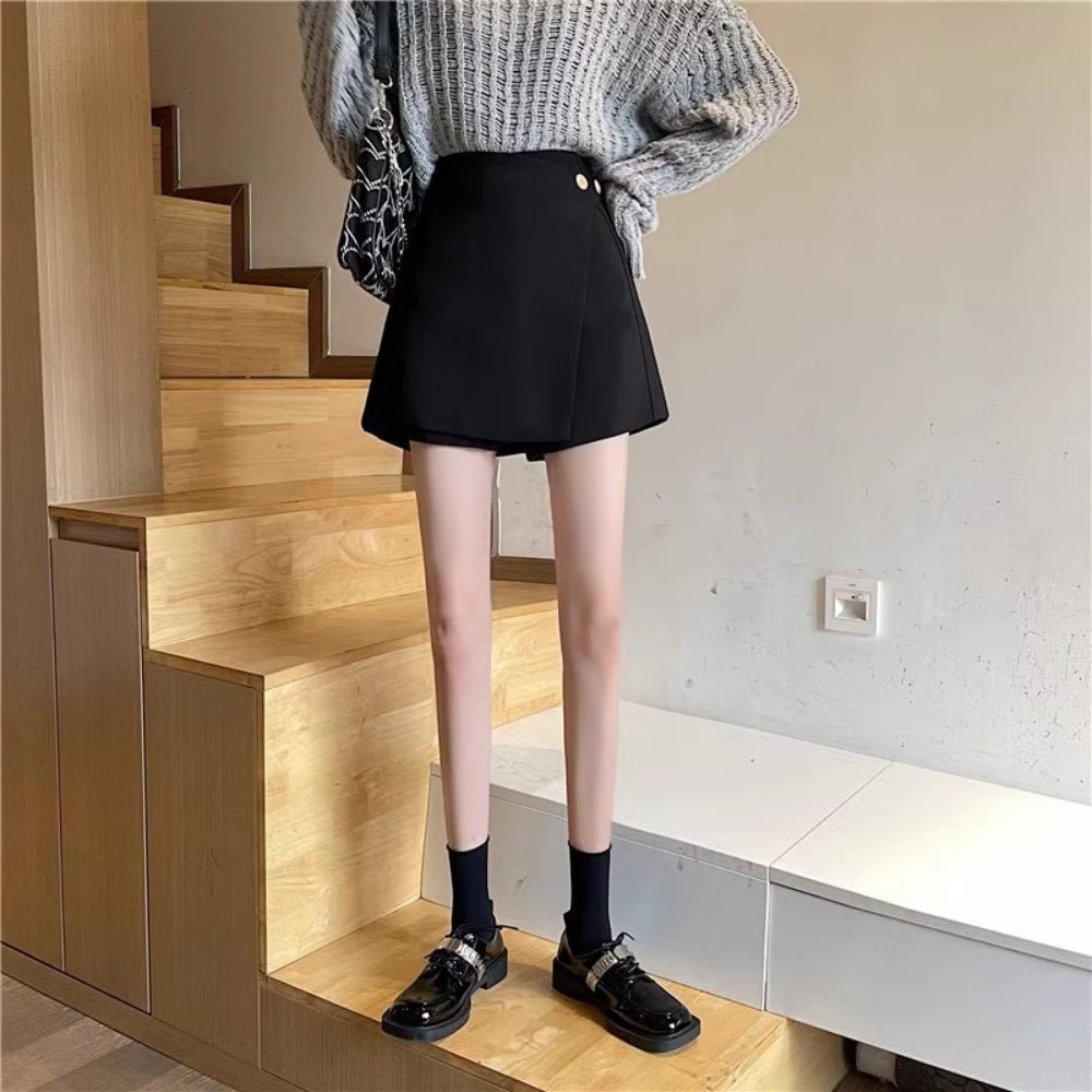 ラップフロントショートパンツ|オフィスカジュアル レディース 通販【ミレジェネ】