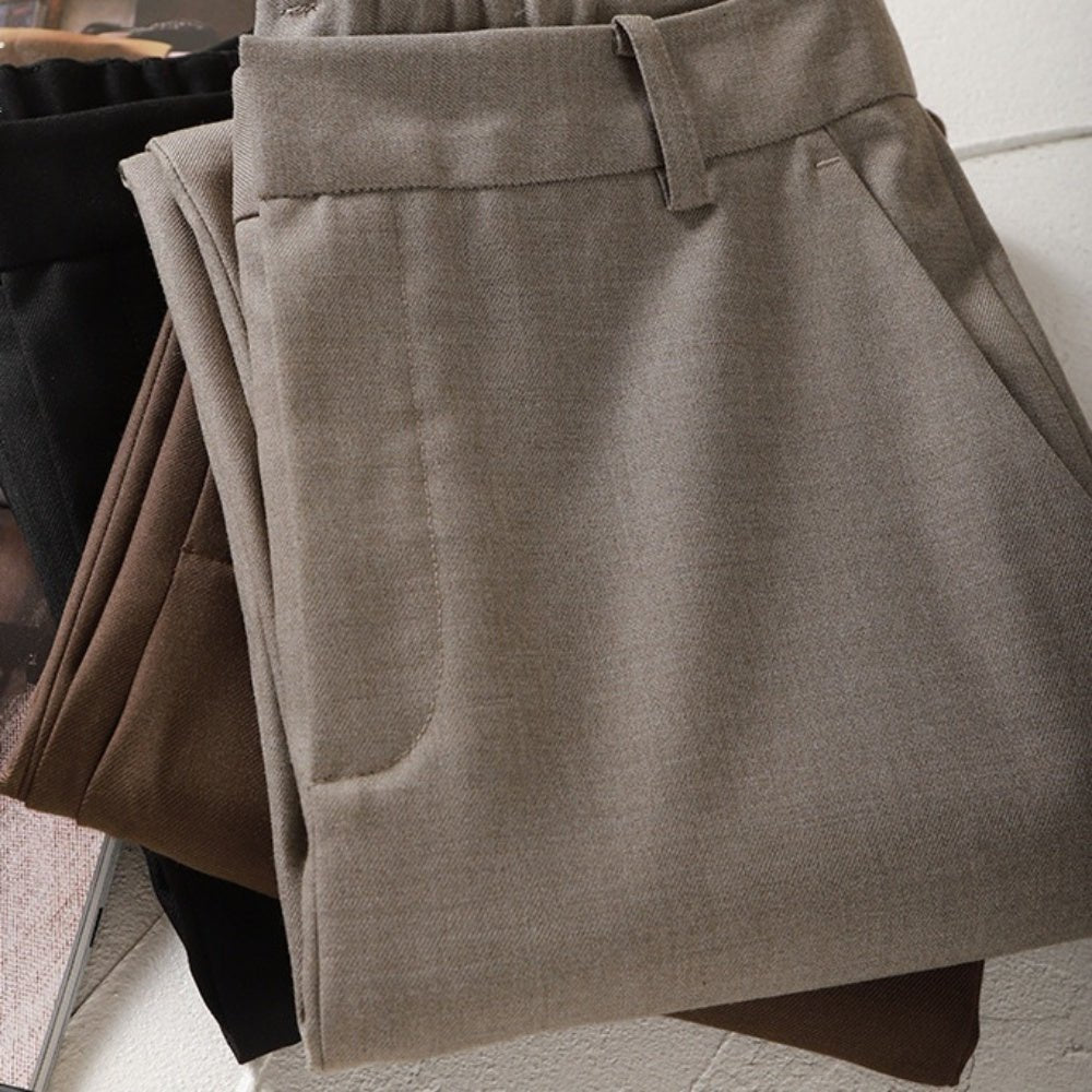 ハイウエストスリムクロップドパンツ|オフィスカジュアル レディース 通販【ミレジェネ】