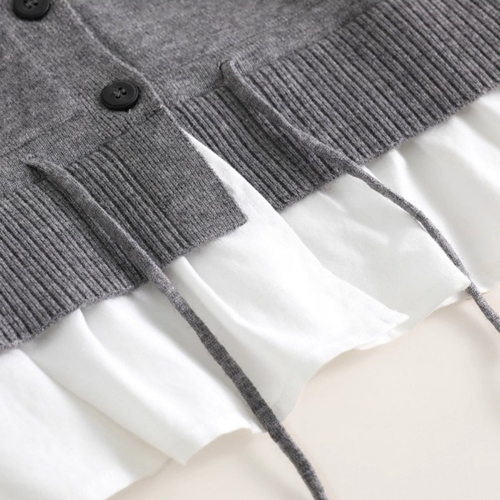 異素材ドッキングトップス|オフィスカジュアル レディース 通販【ミレジェネ】