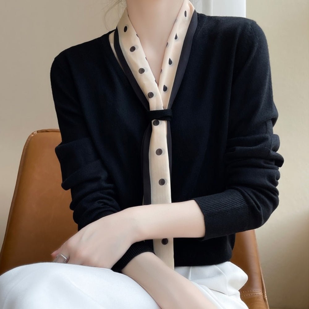 スカーフ付きニット|オフィスカジュアル レディース 通販【ミレジェネ】