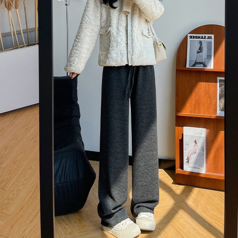 裏ボアストレートパンツ|オフィスカジュアル レディース 通販【ミレジェネ】