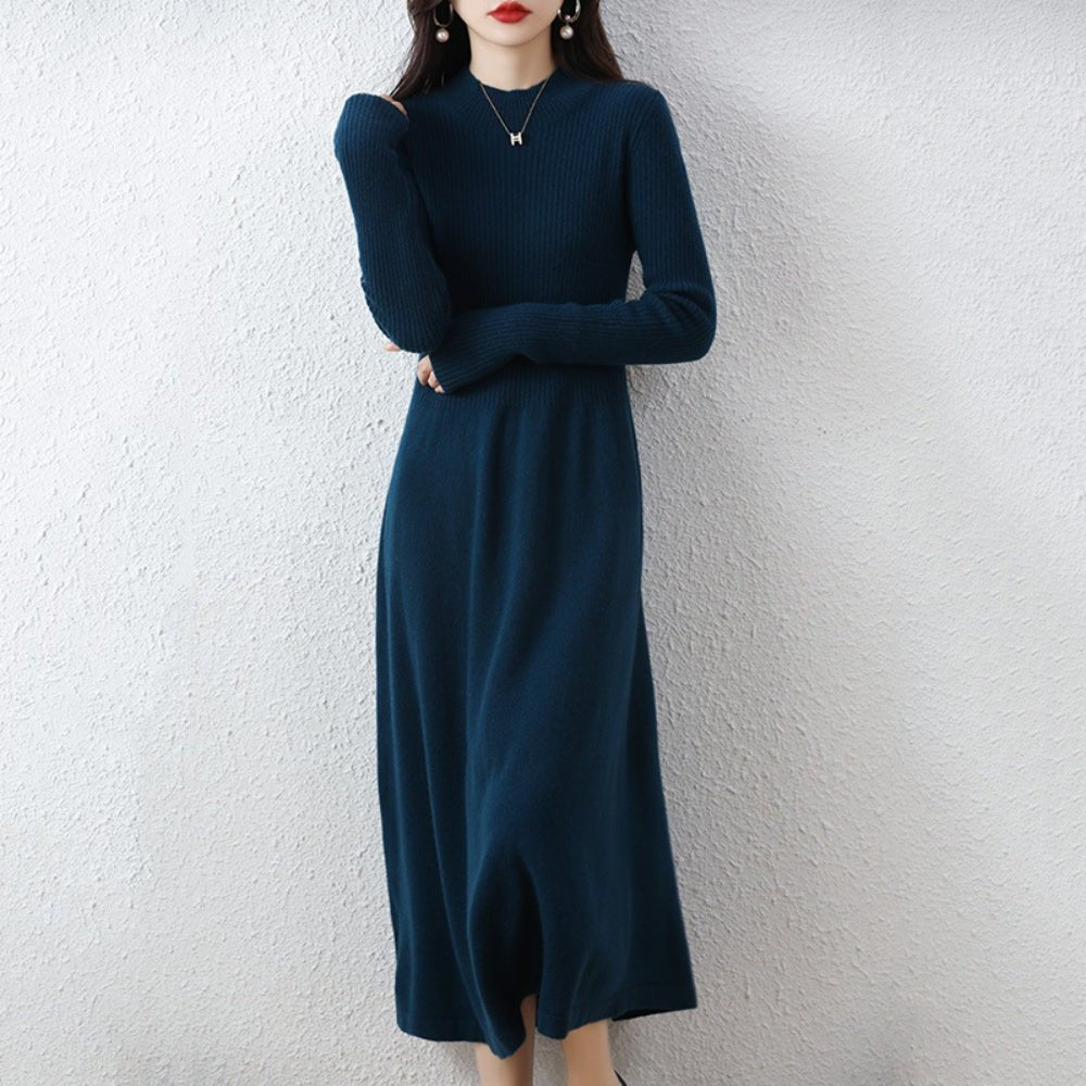 切り替えデザインニットワンピース|オフィスカジュアル レディース 通販【ミレジェネ】