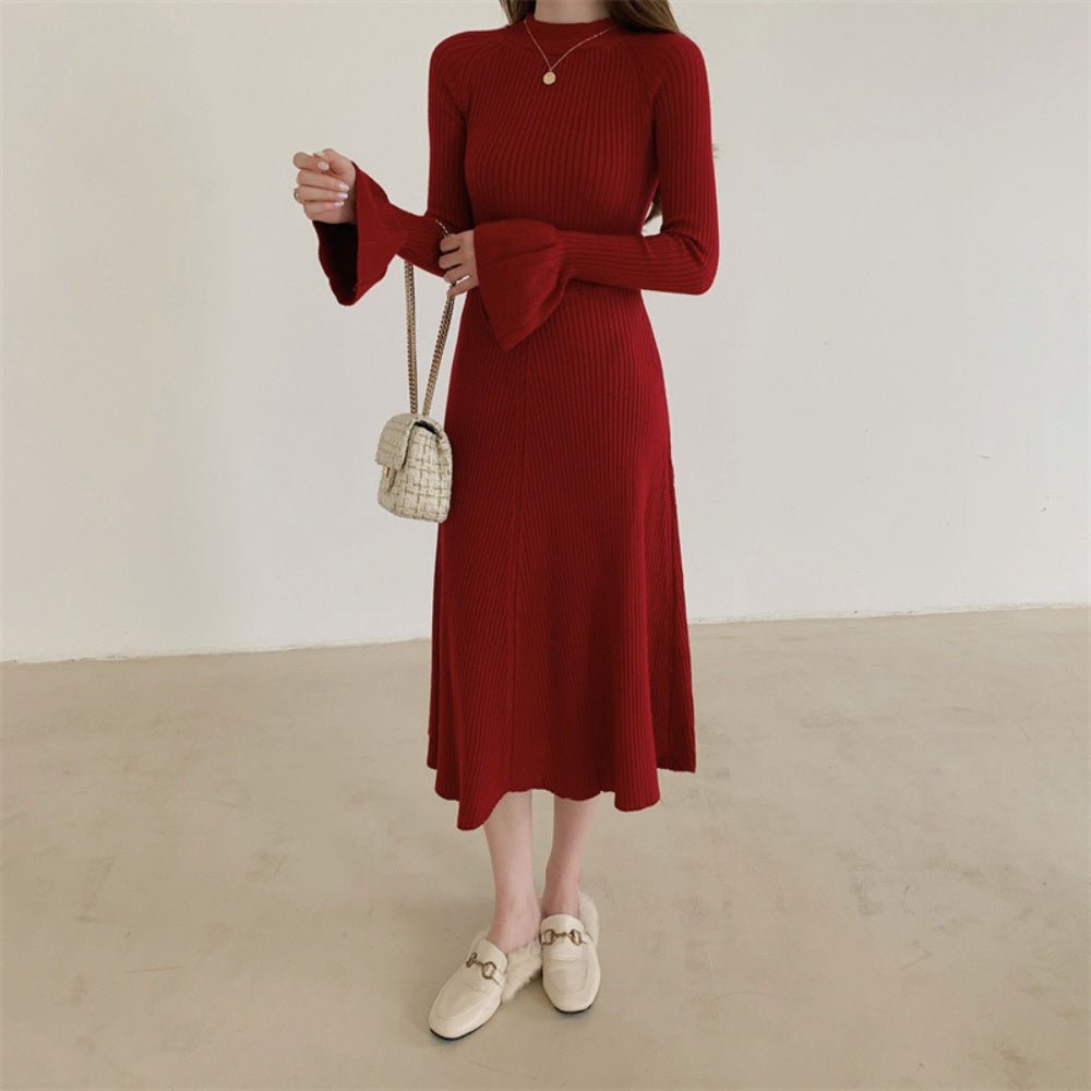 フレアスリーブニットワンピース|オフィスカジュアル レディース 通販【ミレジェネ】