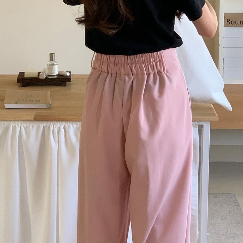 フロントワイドタックハイウエストパンツ|オフィスカジュアル レディース 通販【ミレジェネ】