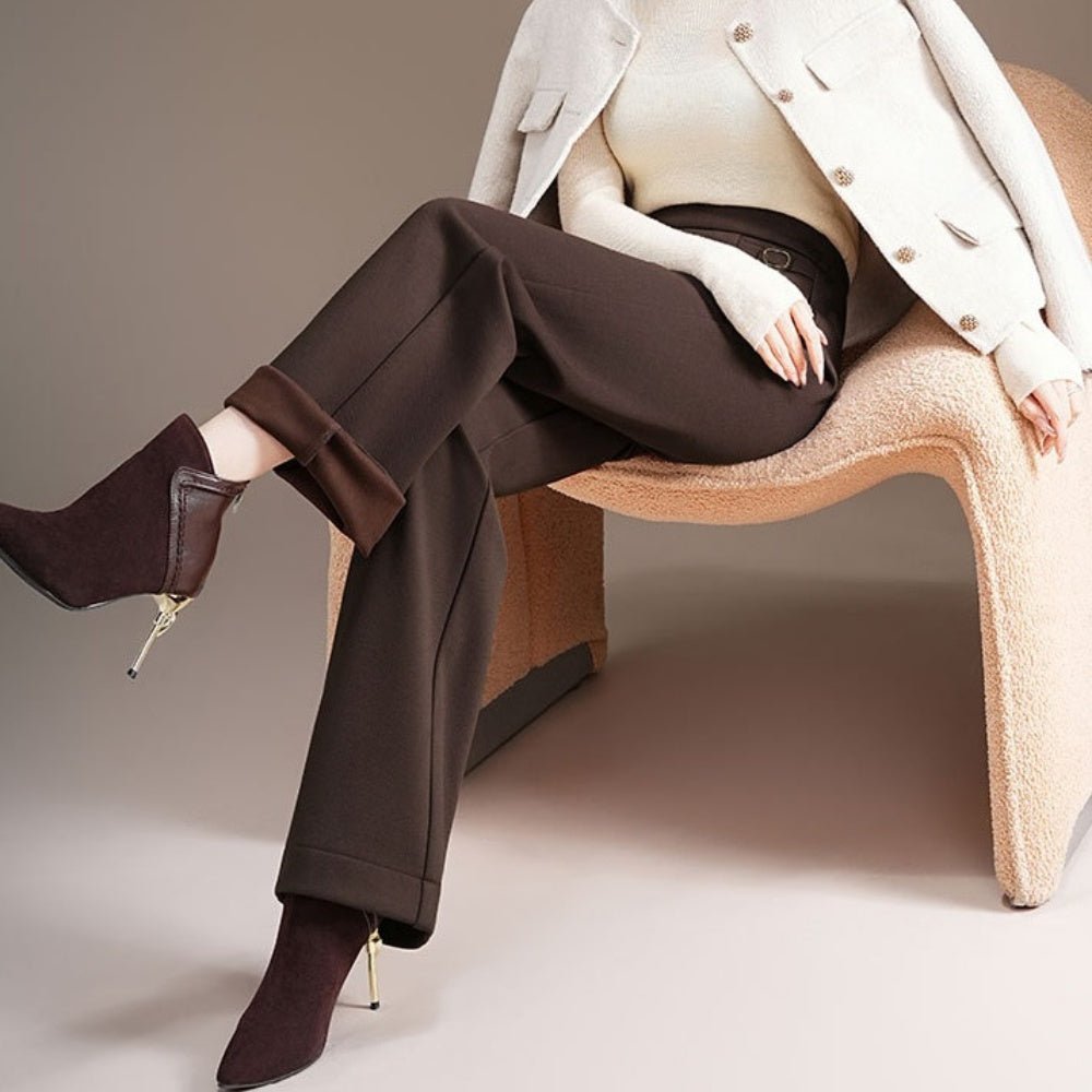 裏起毛スラックスパンツ|オフィスカジュアル レディース 通販【ミレジェネ】