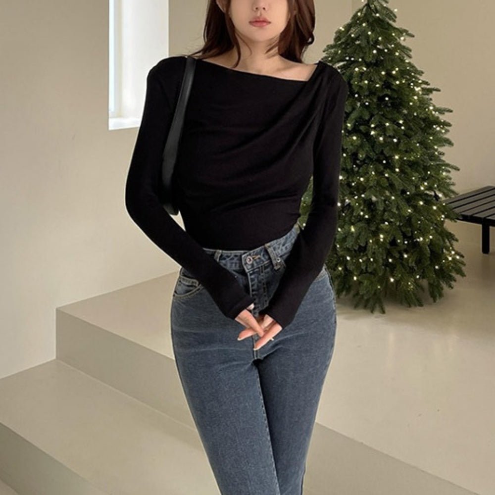 ドレープカットソー|オフィスカジュアル レディース 通販 Millennial Generation【ミレジェネ】