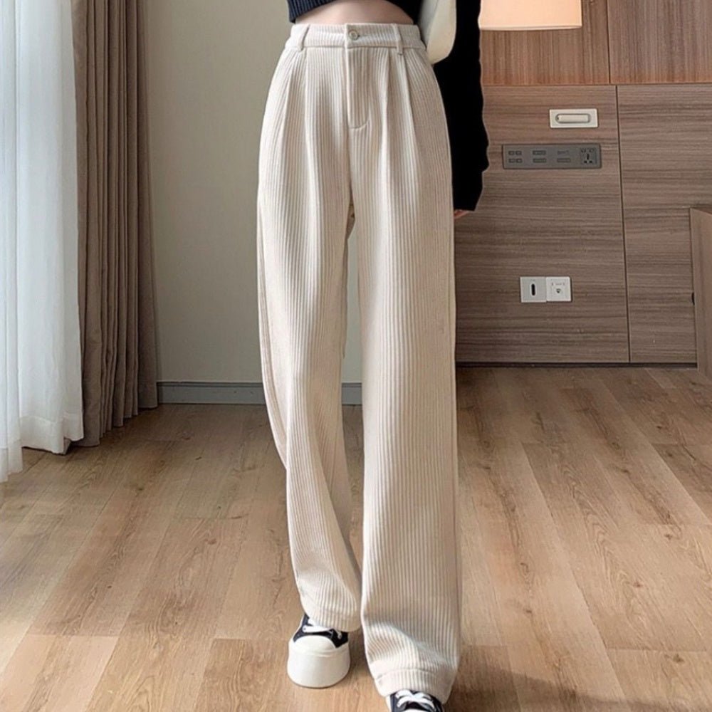 コーデュロイストレートパンツ|オフィスカジュアル レディース 通販【ミレジェネ】