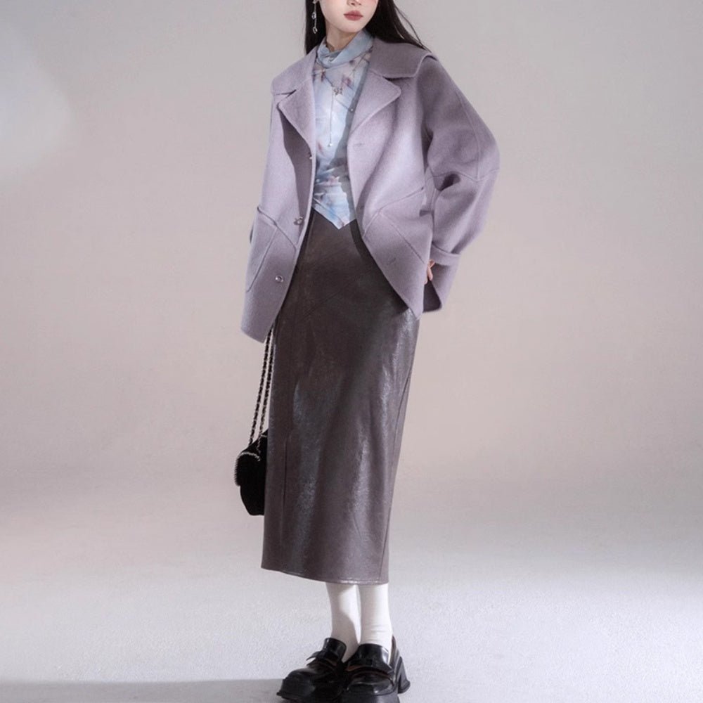 スクエアボタンチェスターコート|オフィスカジュアル レディース 通販【ミレジェネ】