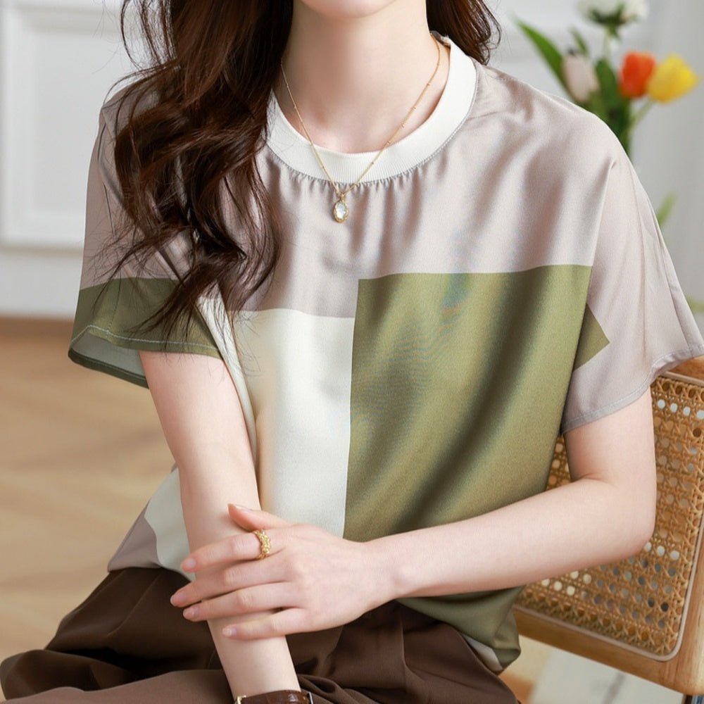 クルーネック半袖プルオーバー|オフィスカジュアル レディース 通販【ミレジェネ】