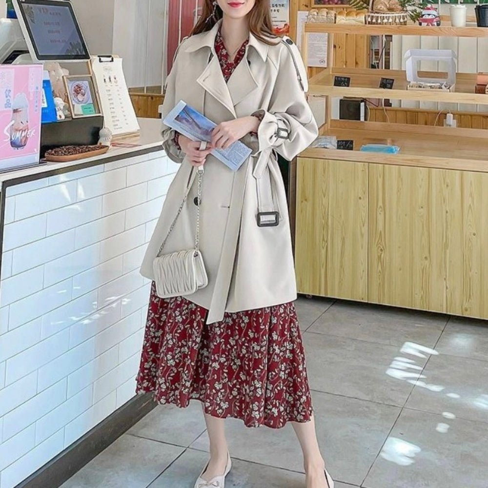 ラグランモードトレンチコート|オフィスカジュアル レディース 通販【ミレジェネ】