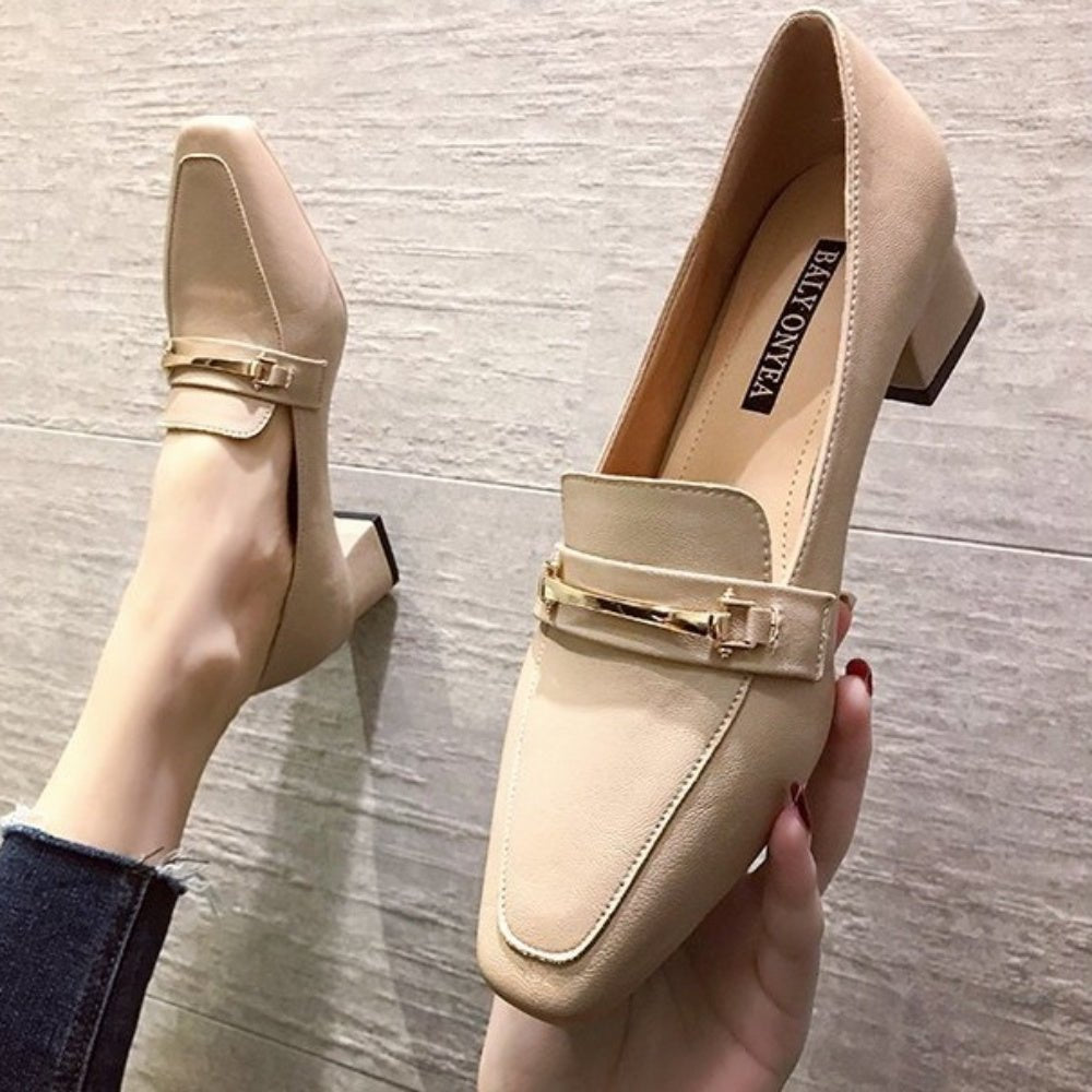 ビットヒールローファ|オフィスカジュアル レディース 通販【ミレジェネ】