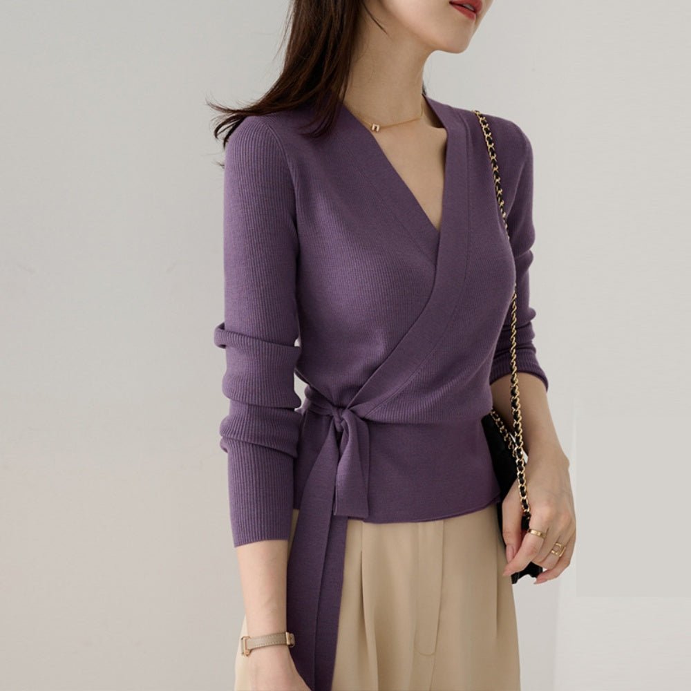 カシュクールニット|オフィスカジュアル レディース 通販 Millennial Generation【ミレジェネ】