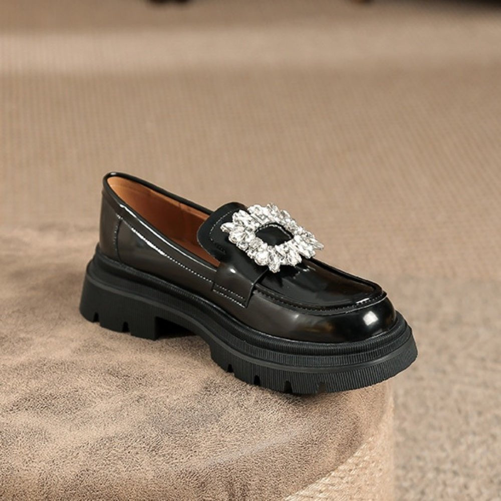 ビジューバックルローファー|オフィスカジュアル レディース 通販【ミレジェネ】