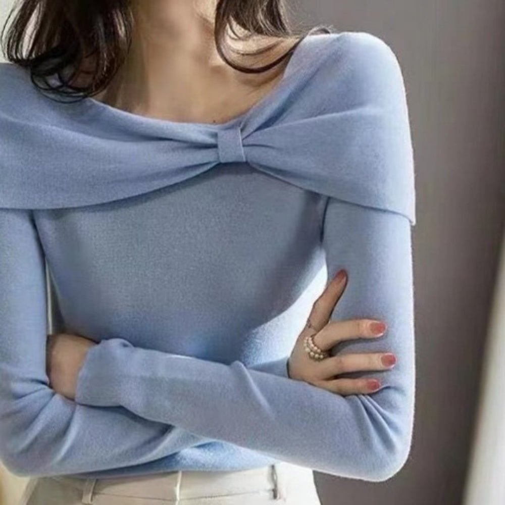 胸元リボンニット|オフィスカジュアル レディース 通販 Millennial Generation【ミレジェネ】