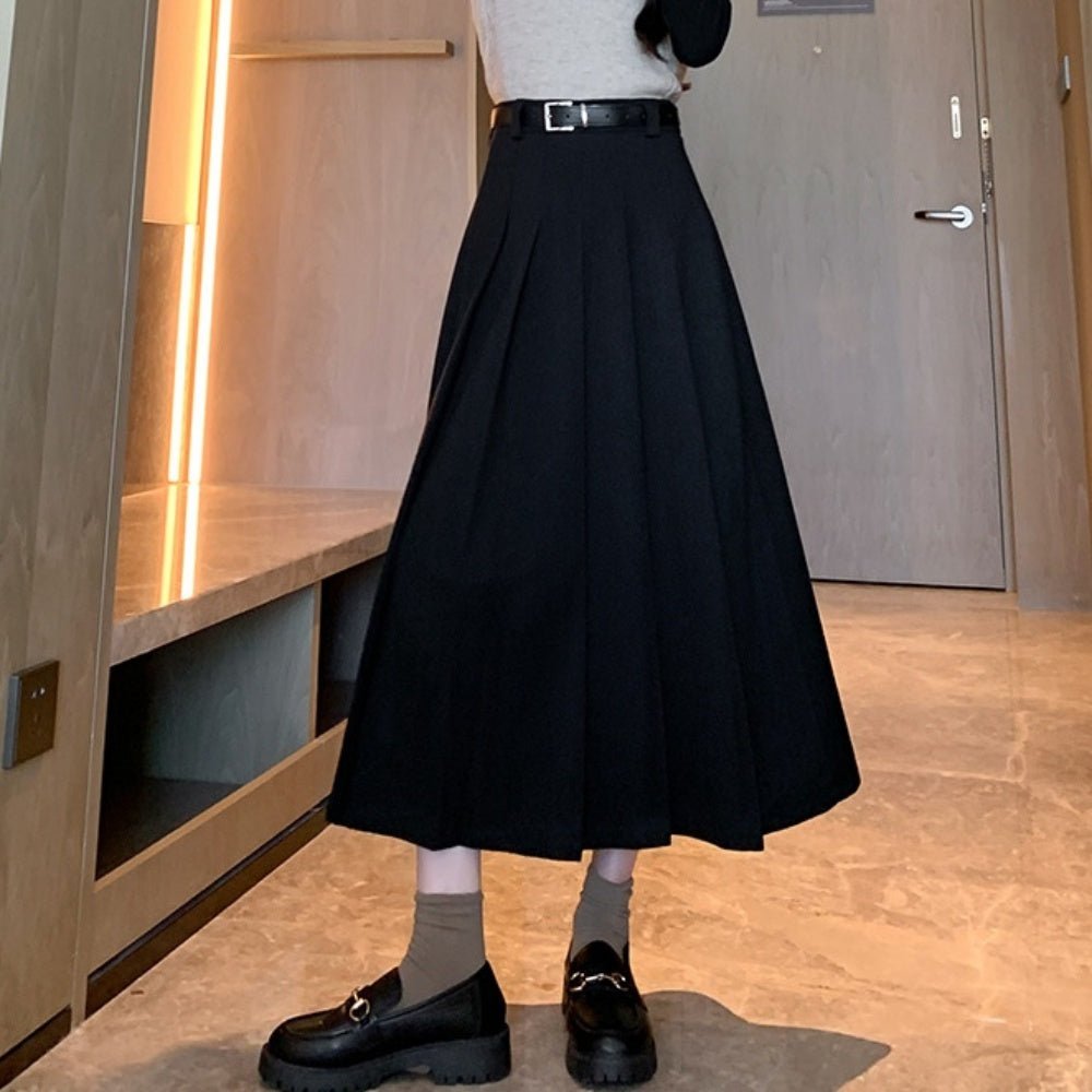 ミモレ丈プリーツスカート|オフィスカジュアル レディース 通販【ミレジェネ】