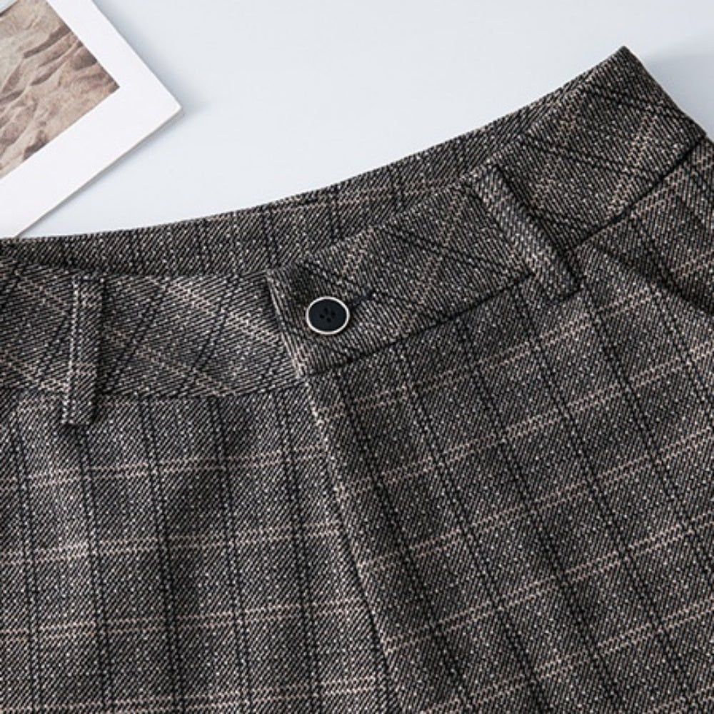 チェック柄フレアパンツ|オフィスカジュアル レディース 通販【ミレジェネ】