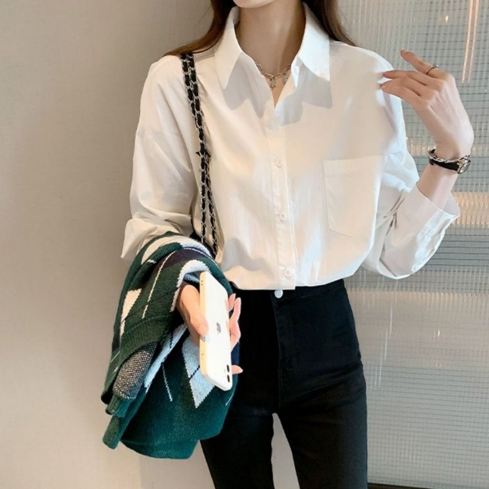 レギュラーカラーコットンシャツ|オフィスカジュアル レディース 通販【ミレジェネ】