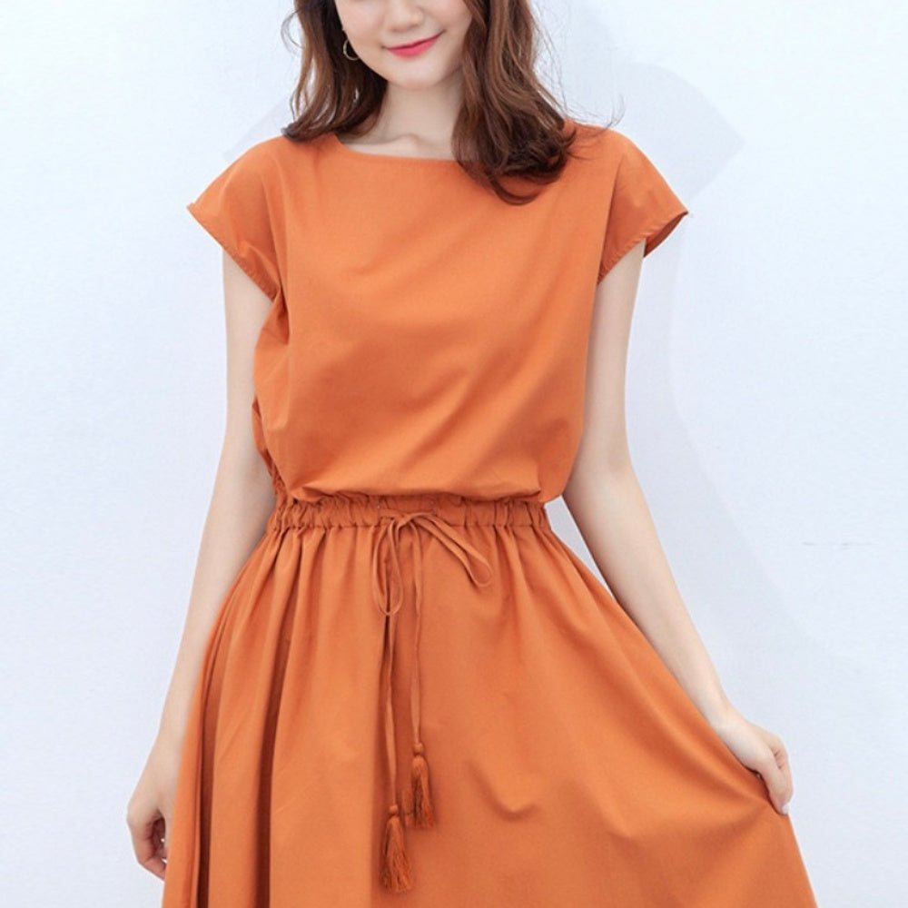 ウェストギャザースクエアネックワンピース|オフィスカジュアル レディース 通販【ミレジェネ】