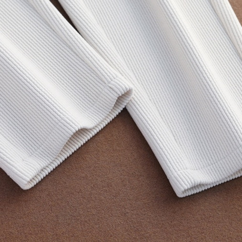 コーデュロイストレッチテーパードパンツ|オフィスカジュアル レディース 通販【ミレジェネ】