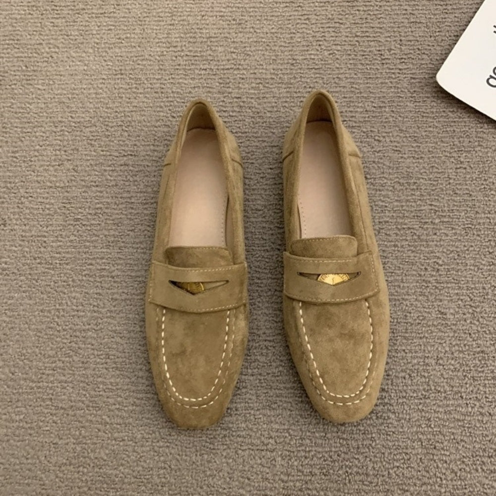 スエードコインローファー|オフィスカジュアル レディース 通販【ミレジェネ】