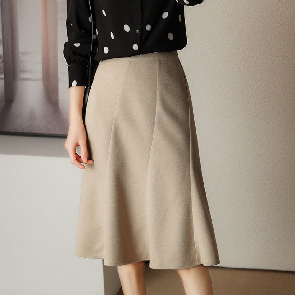 ひざ丈マーメイドスカート|オフィスカジュアル レディース 通販【ミレジェネ】